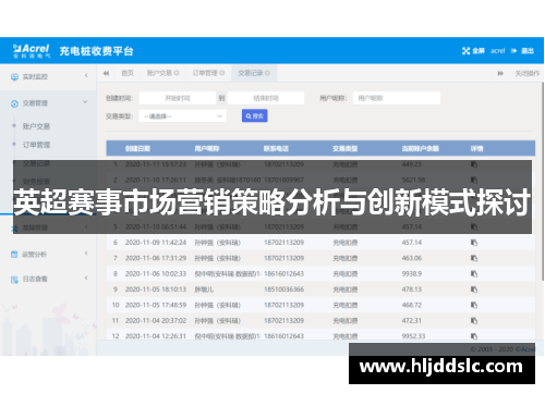 英超赛事市场营销策略分析与创新模式探讨